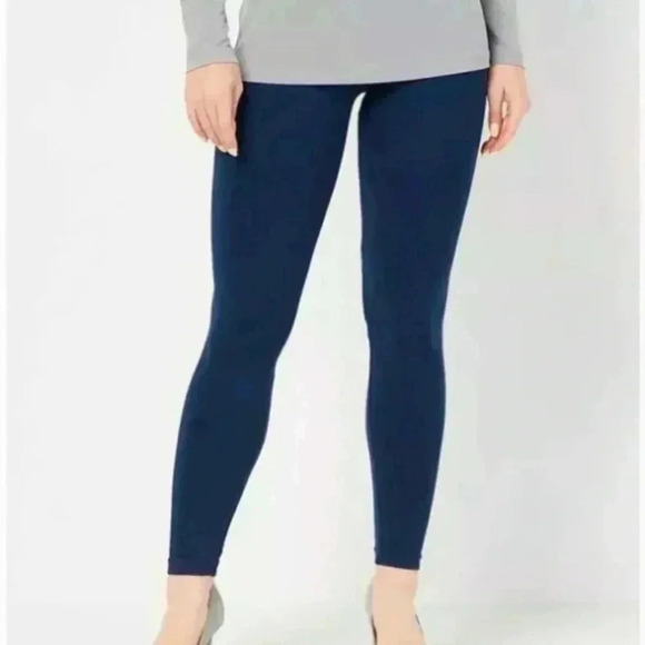 SPANX Look at Me Now Seamless Leggings Port Navy Size 3X NWT - Picture 1 of 5
